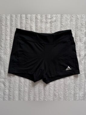 Adidas Women's Black Gym Compression Shorts Running Size M